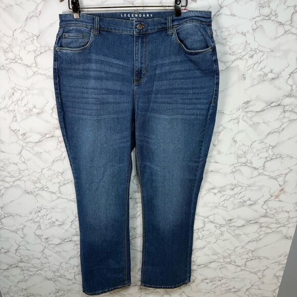 Ashley Stewart Women’s Plus Jeans sz 20 Tall Bootcut Medium Wash NEW #F525 - Picture 4 of 9